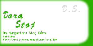 dora stoj business card